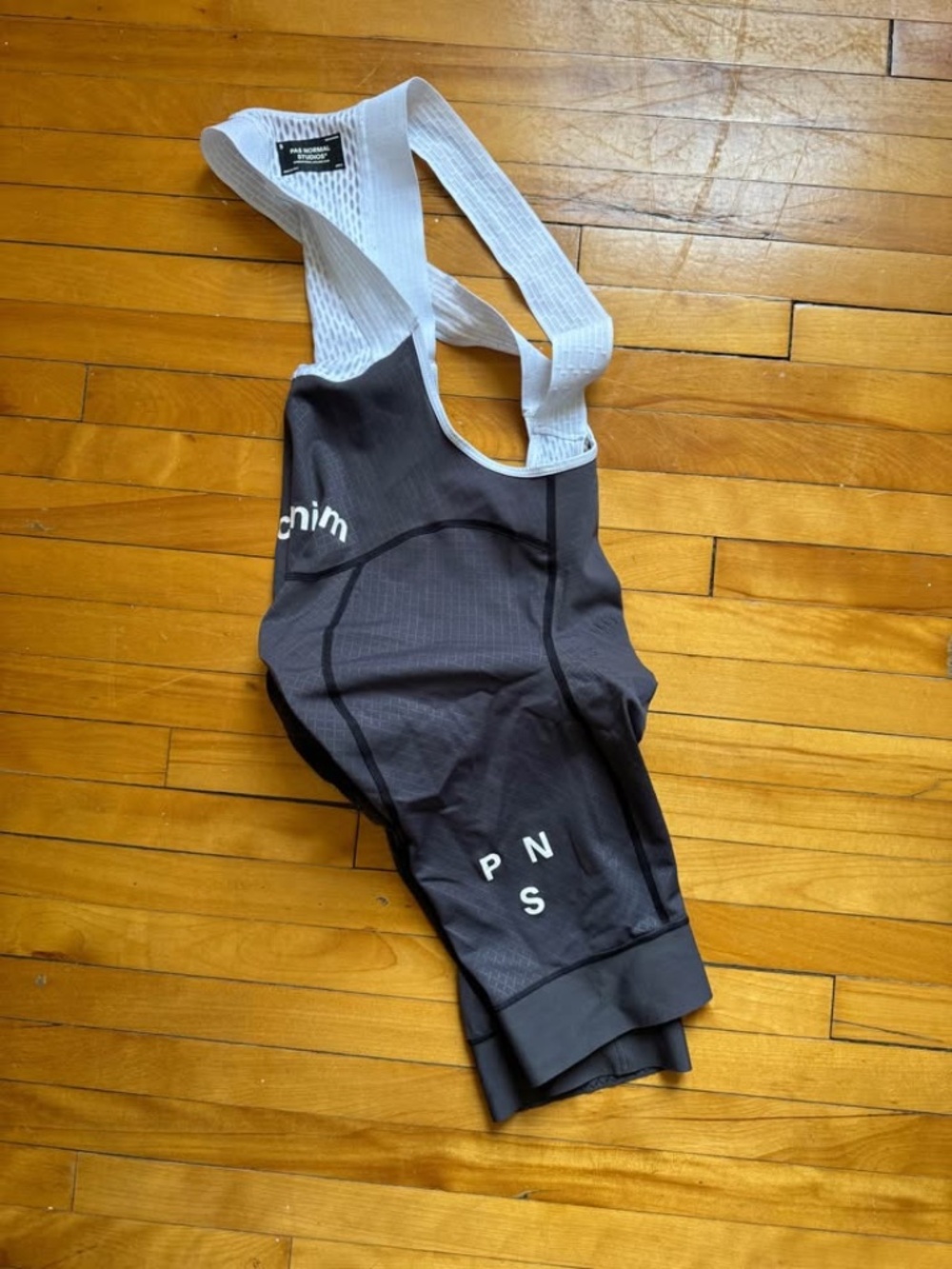 Pas Normal Studios Mechanism Bibs Grey Small Men’s